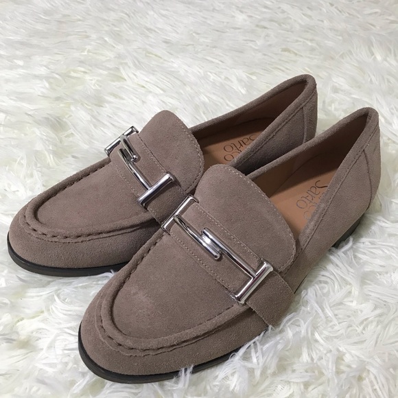 Franco Sarto Shoes - Franco Sarto | Taupe Suede Leather Loafers